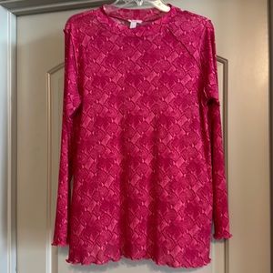 LOGO LAYERS BY LORI GOLDSTEIN Mesh Top